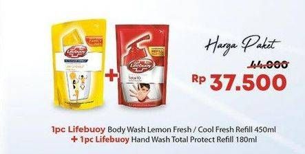 Promo Harga LIFEBUOY Body Wash + LIFEBUOY Hand Wash  - Alfamidi