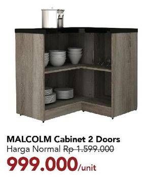 Promo Harga Malcolm Cabinet 2 Doors  - Carrefour