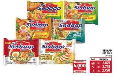 Promo Harga Sedaap Mie Kuah 75 gr - Lotte Grosir