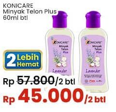 Promo Harga Konicare Minyak Telon Plus 60 ml - Indomaret