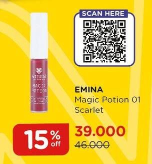 Promo Harga EMINA Magic Potion 01. Scarlet  - Watsons