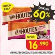 Promo Harga Van Houten Dark Milk All Variants 140 gr - Superindo