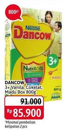 Promo Harga DANCOW Nutritods 3+ Vanila, Cokelat, Madu 800 gr - Alfamidi