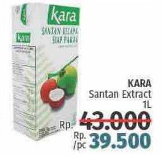 Promo Harga KARA Coconut Cream (Santan Kelapa) 1 ltr - LotteMart