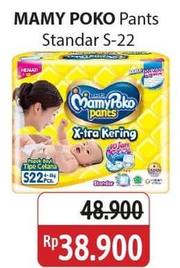 Promo Harga Mamy Poko Pants Xtra Kering S22 22 pcs - Alfamidi