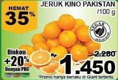 Promo Harga Jeruk Kino Pakistan per 100 gr - Giant