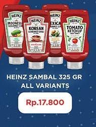 Promo Harga HEINZ Gourmet Chili Indonesian, Korean, Mexican 325 gr - Hypermart