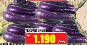 Promo Harga Terong Ungu per 100 gr - Hari Hari