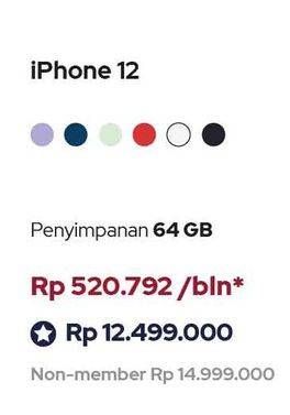 Promo Harga APPLE iPhone 12 1 pcs - iBox