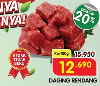 Promo Harga Daging Rendang Sapi per 100 gr - Superindo