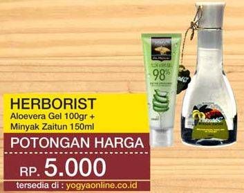 Promo Harga HERBORIST Aloevera Gel + Minyak Zaitun  - Yogya