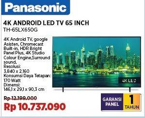 Promo Harga Panasonic TH-65LX650G Android LED TV  - COURTS