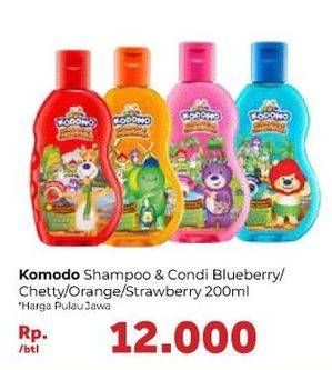 Promo Harga KODOMO Gel Shampoo & Conditioner Blueberry, Cherry, Strawberry, Orange 200 ml - Carrefour