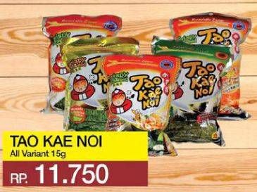 Promo Harga TAO KAE NOI Crispy Seaweed All Variants 15 gr - Yogya
