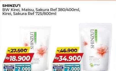 Promo Harga Shinzui Body Cleanser Kirei, Sakura 725 ml - Alfamart