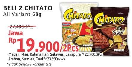 Promo Harga Chitato Snack Potato Chips All Variants 68 gr - Alfamidi