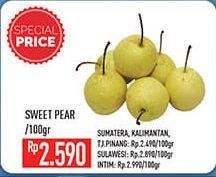 Promo Harga Pear Sweet per 100 gr - Hypermart