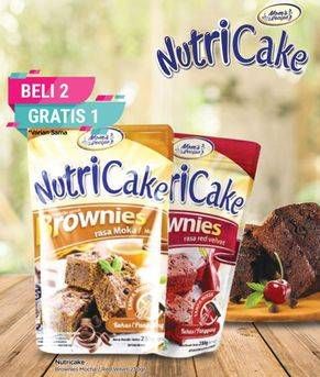 Promo Harga Nutricake Instant Cake Brownies Red Velvet, Moka 230 gr - TIP TOP
