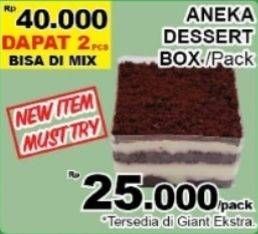 Promo Harga Aneka Dessert Box  - Giant