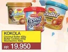 Promo Harga KOKOLA Cookies Coconut, Mochachino, Butter 400 gr - Yogya