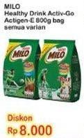 Promo Harga MILO ActivGo Reguler All Variants  - Indomaret