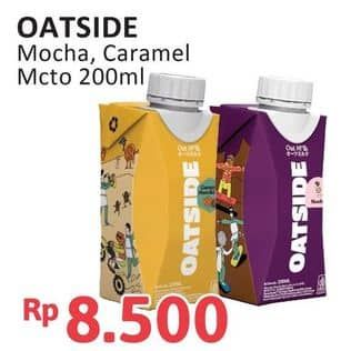 Promo Harga Oatside UHT Milk Mocha, Caramel Machiato 200 ml - Alfamidi