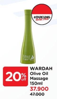 Promo Harga Wardah Olive Oil for Massage 150 ml - Watsons