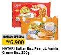 Promo Harga ASIA HATARI Jam Biscuits Peanut, Vanilla 250 gr - Alfamart