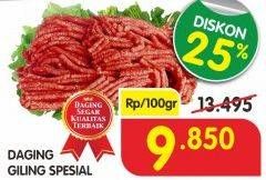 Promo Harga Daging Giling Sapi Spesial per 100 gr - Superindo