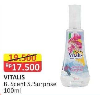 Promo Harga VITALIS Body Scent S. Suprise 100 ml - Alfamart