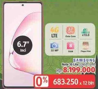 Promo Harga SAMSUNG Galaxy Note 10 Lite  - LotteMart