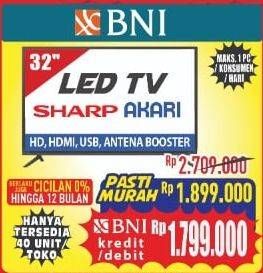 Promo Harga SHARP / AKARI LED TV 32  - Hypermart