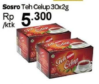 Promo Harga Sosro Teh Celup per 30 pcs 2 gr - Carrefour