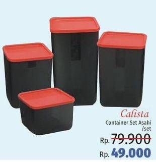 Promo Harga CALISTA Food Container Asahi  - LotteMart