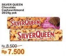 Promo Harga Silver Queen Chocolate Almonds, Cashew 25 gr - Indomaret