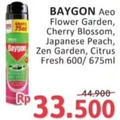 Promo Harga Baygon Insektisida Spray Flower Garden, Cherry Blossom, Japanese Peach, Zen Garden, Citrus Fresh 600 ml - Alfamidi