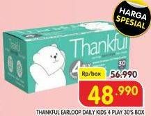 Promo Harga Thankful Earloop Daily Mask Kids 30 pcs - Superindo
