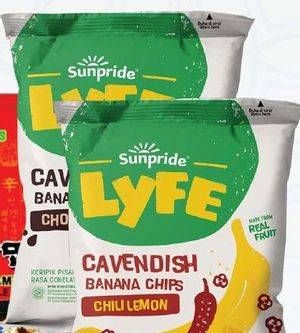 Promo Harga Sunpride Lyfe Cavendish Banana Chips 55 gr - Hypermart