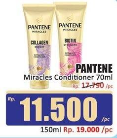 Promo Harga Pantene Conditioner Miracle 150 ml - Hari Hari