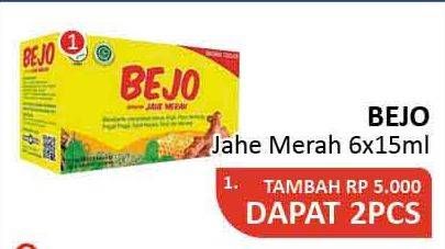 Promo Harga BINTANG TOEDJOE Bejo Jahe Merah per 6 sachet 15 ml - Alfamidi