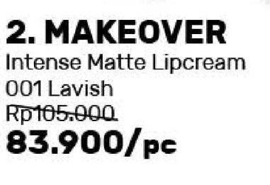 Promo Harga MAKE OVER Intense Matte Lip Cream 001 Lavish  - Guardian