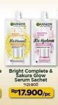 Promo Harga GARNIER Booster Serum Light Complete Vitamin C, Sakura White Hyaluron 7 ml - Alfamart