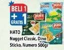 Promo Harga HATO Nugget Classic, Dino, Sticko, Numero 500 gr - Hypermart