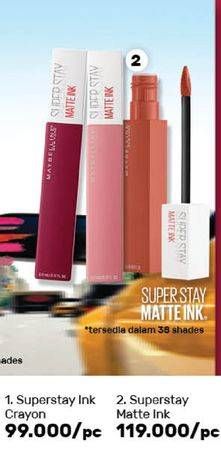 Promo Harga MAYBELLINE Super Stay Matte Ink  - Guardian