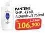 Promo Harga Pantene Shampoo Hair Fall Control, Anti Dandruff 750 ml - Alfamidi