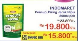 Promo Harga INDOMARET Pencuci Piring Jeruk Nipis per 2 pouch 800 ml - Indomaret