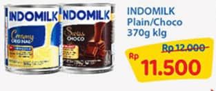 Promo Harga Indomilk Susu Kental Manis Cokelat, Plain 370 gr - Indomaret