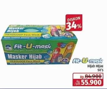 Promo Harga Fit-u-mask Masker Hijab Headloop 50 pcs - Lotte Grosir
