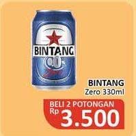 Promo Harga BINTANG Zero 330 ml - Alfamidi