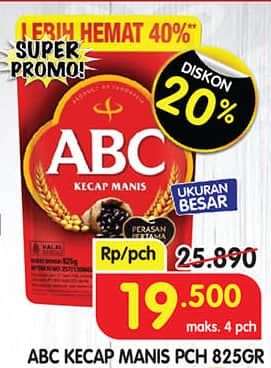 Promo Harga ABC Kecap Manis 520 ml - Superindo